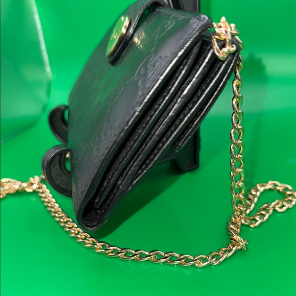 Gucci Sima Black and Gold Wallet with Heart Embellishment - Picture 4 of 13